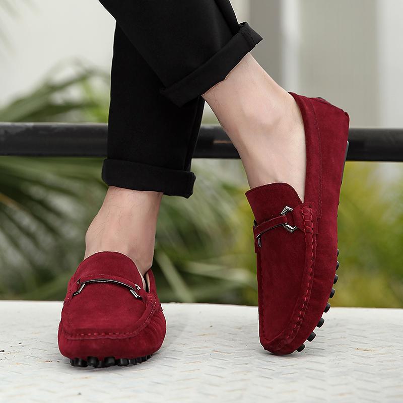 Loafers for menn Mokkasiner Uformelle skinnsko Lette slip-on-sko Klassisk menn komfortabel kjøresko