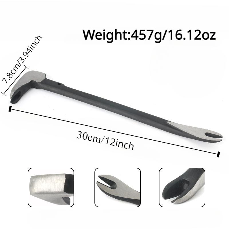 Nail Puller Extractor Remover Tool 12"10"8"Household Carbon Steel Remolding & Woodworking Multifunctional Pry Bar Crow Tools