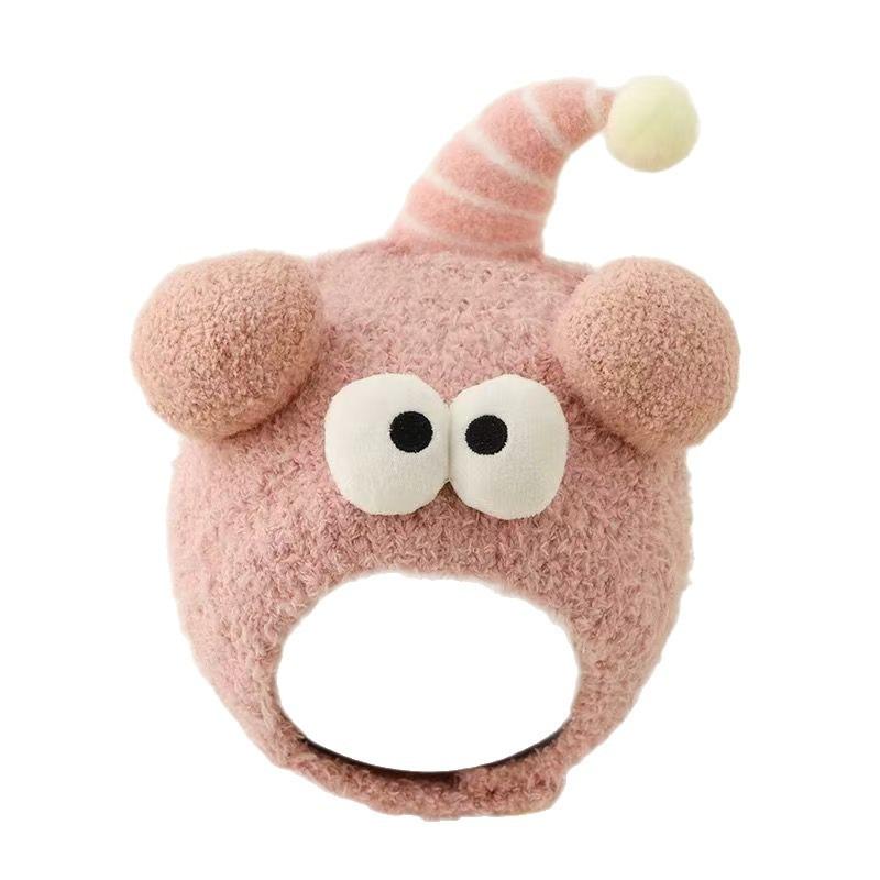 Infant Hats Autumn and Winter Super Cute Funny Wool Ear Protectors Winter Boys and Girls Baby Warm Plush Hats