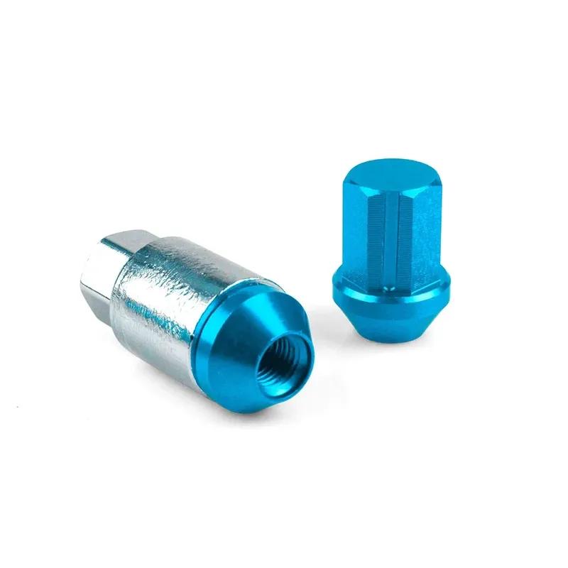 20 Adet Evrensel Yarış Jant Somunları M12x1.5 / M12x1.25 Çelik Araba Jant Bijon Somunları Nissan Toyota Honda Ford İçin Otomatik Cıvata Başlığı Kapağı