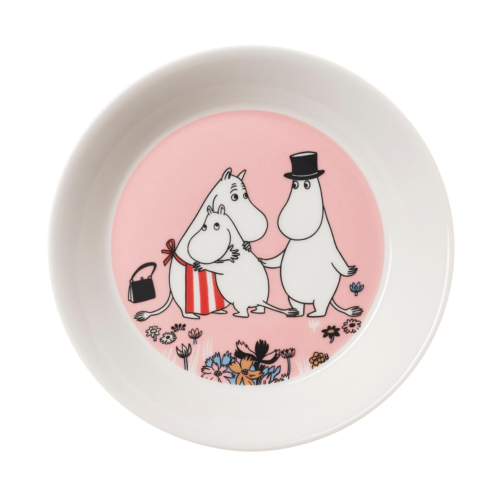 

[Officially Imported] Moomin Arabia 15cm Classic Family Time Plate, Moomin Tableware, Arabia, 1076291