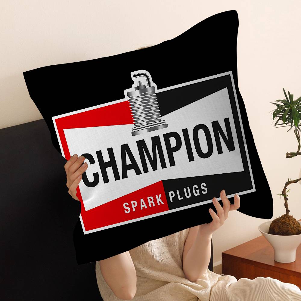 

C-Champion Spark Plugs Maple Design Cushion Cover Happy Autumn Harvest decor Holiday Decorati Pillow Cover 30cmx30cm