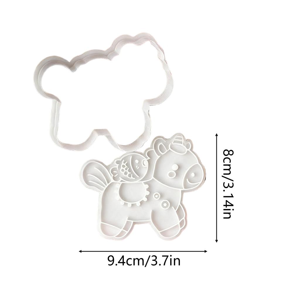 

Horse-shape Cookie Cutter Cartoon Pony Cookie Mould Non-Stick 3D Printed Horse Year Baking Biscuits Molds For Dough Pastry Pie