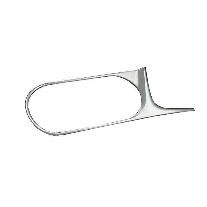 For Hyundai Elantra 17- Titanium Silver Middle Console Water Cup Frame Trim