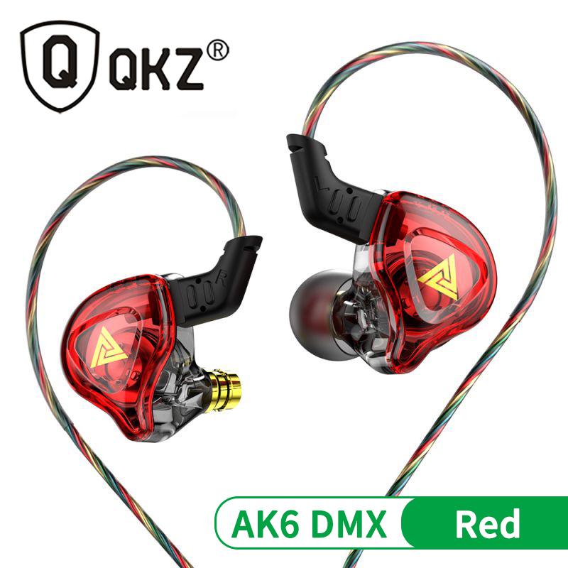 Original QKZ AK6 ARES/DMX/AKX Kopfhörer HIFI Schwerer Bass In-Ear-Monitor Kabelgebundene Kopfhörer mit Mikrofon Geräuschunterdrückung Sport Spiel Musik