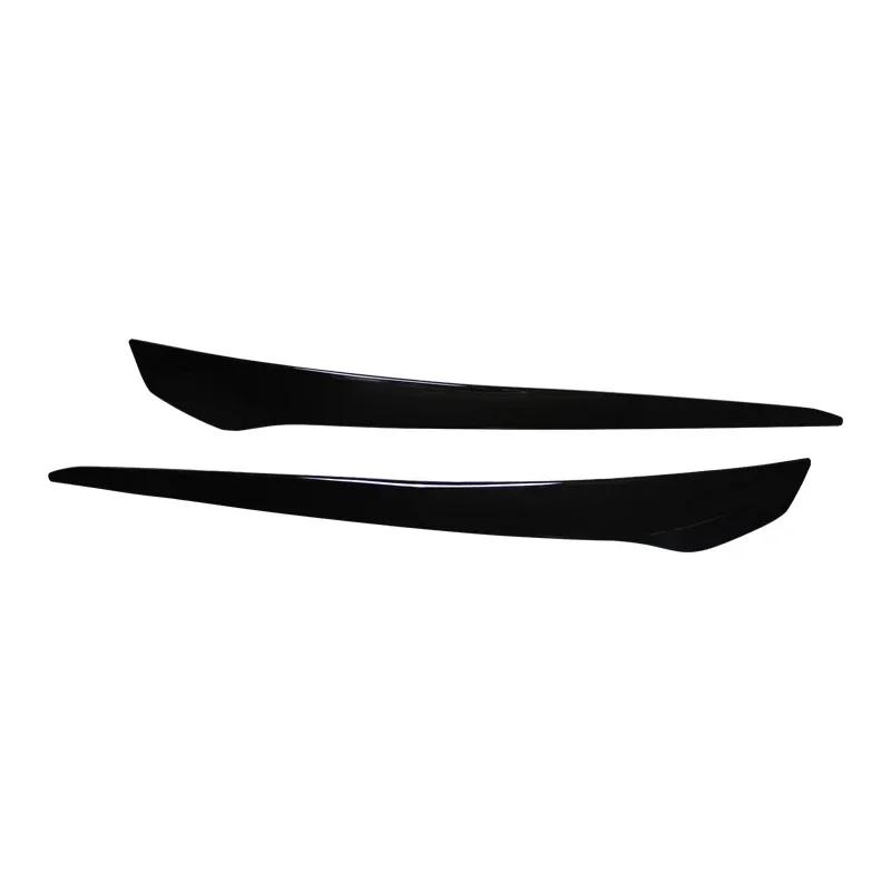 ABS Plastic Front Headlight Eyebrow Eyelid Lid Trim Lamp Cover Sticker For BMW E92 E93 2007-2014 Gloss Black Car Accessories