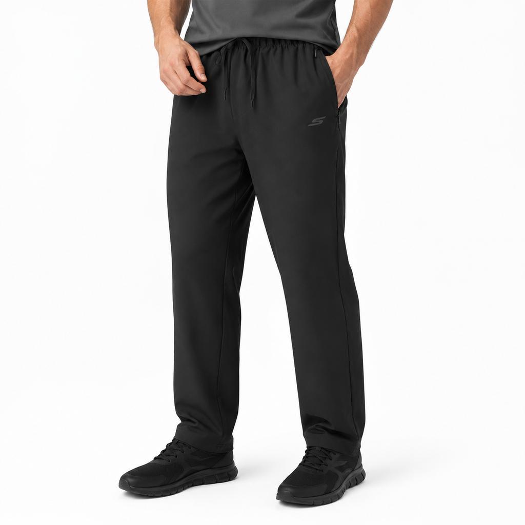 Skechers Breathable Solid Color Moderate Casual Pants Women Bottoms P126W087-0018
