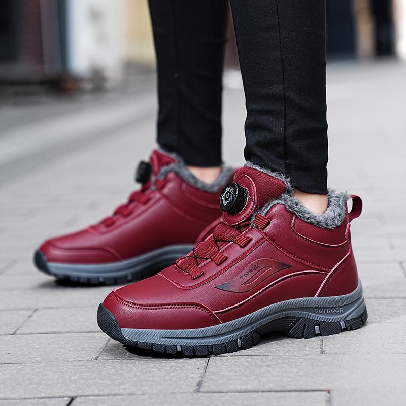 

Осенне-зимняя импортная торговля, большой размер 48, мужские уличные хлопковые ботинки с набивным рисунком, утепленные, утепленные, зимние, удобные, прогулочные ботинки для мужчин 41