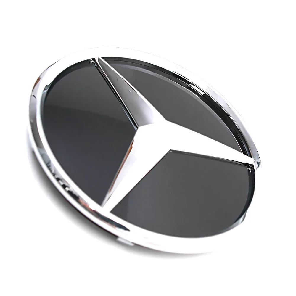 For Mercedes Benz W204 W245 X204 Class Front Grille Star Emblem Illuminated Logo Glossy Black and Chrome Silver Newest 3D Style BF1