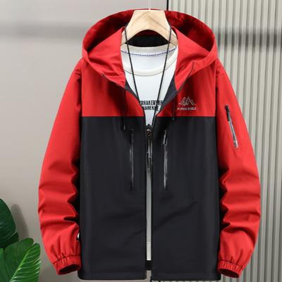 Herren Übergröße 11XL 12XL Plus Dick Kapuzen-Spleiß-Top - Funktionelle Austauschjacke Mantel