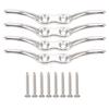 4 Pcs Rope Cleat Hook Stainless Steel Corrosion Resistance Durable Flagpole Boat Column Fixed Cleats150mm
