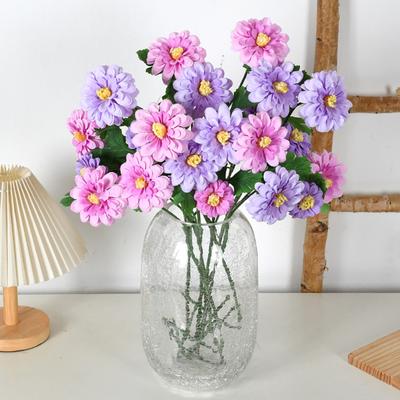 Künstliche Chrysanthemenblume Langer Stiel Realistischer Künstlicher Calendula Blumenstrauß für Vase