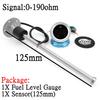Digital 52mm Fuel Level Gauge+Fuel Level Sensor 100~500MM 0-190ohm Waterproof LCD Oil Tank Meter for Auto Car Truck 12V/24V