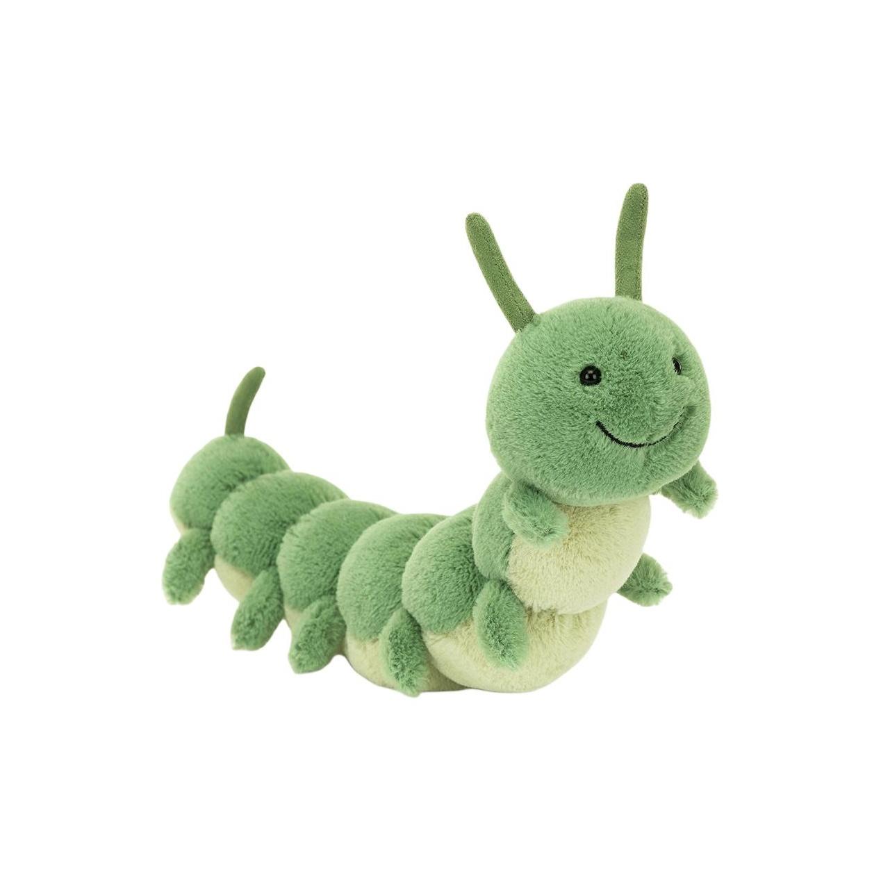 

JELLYCAT insect series Caris caterpillar cute doll plush doll sitting height 12.7cm high Box Not Included