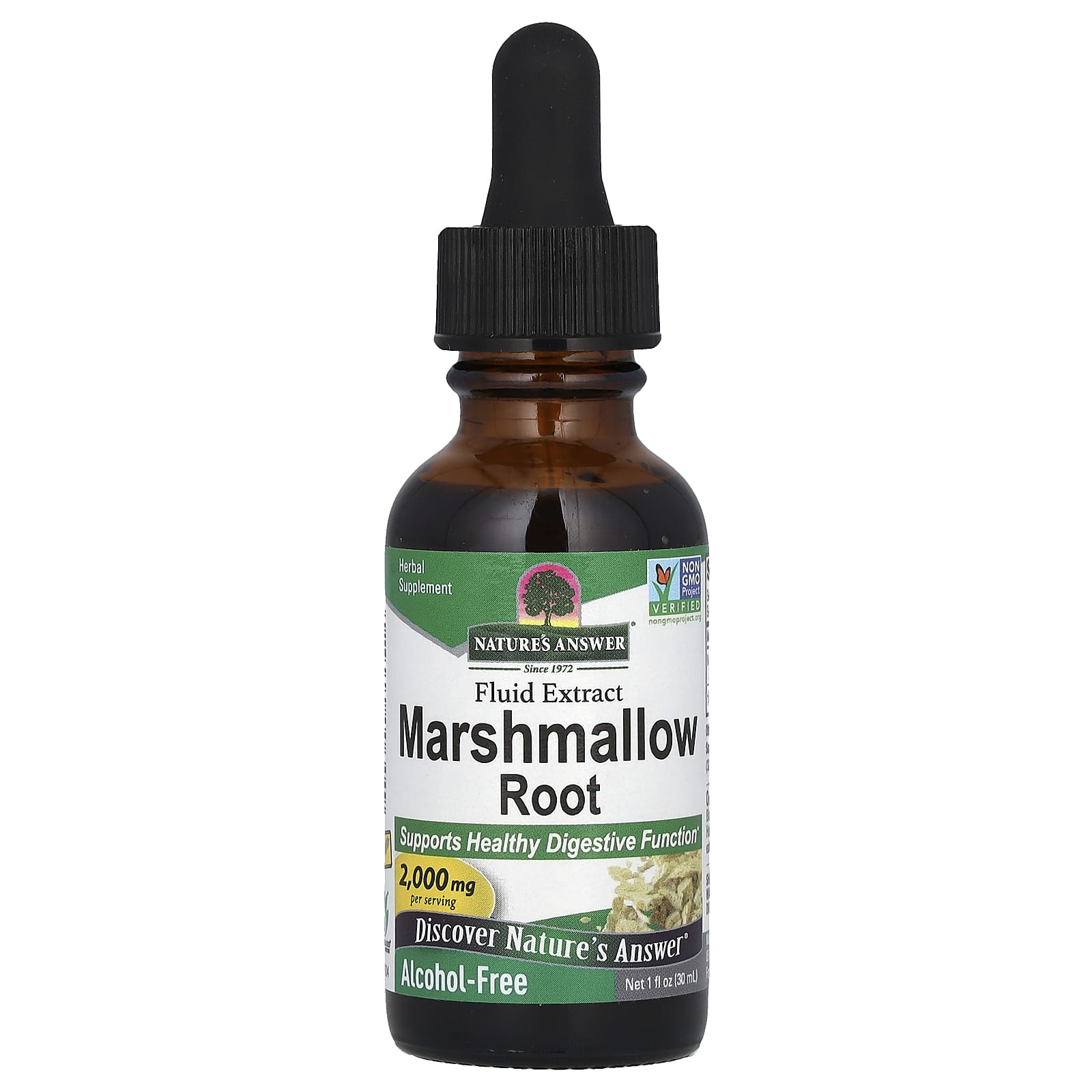

Nature S Answer, Marshmallow Root Extract, Alcohol Free, 2,000Mg, 30Ml(1Fl Oz)