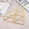 European Style Triangle Napkin Holder High-end Hollow Tissue Rack  Dining Table