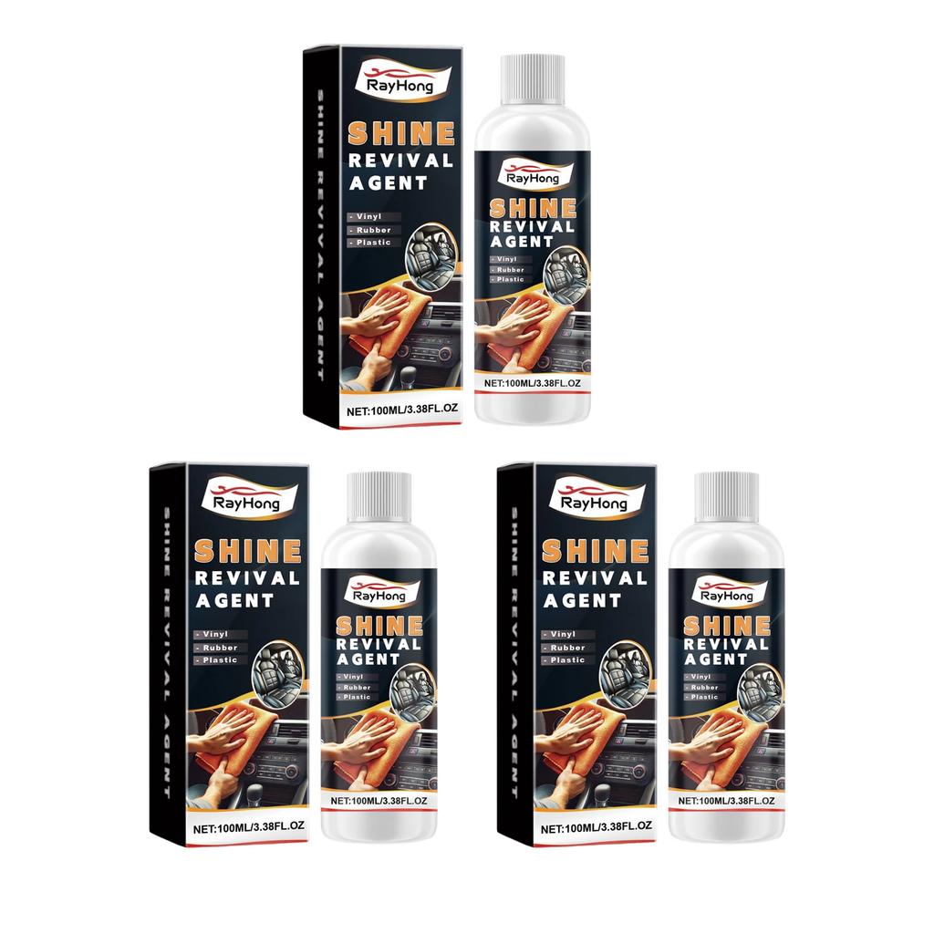 Plastic Restorer Revitalizer Car Interior Cleaning Polishing Brightening Back To Black Agent Spray Rubber Plastic Stain Coating