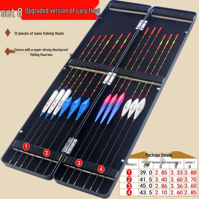 High-Sensitivity Nano Bright Fishing Float Set for Carp & Crucian Carp