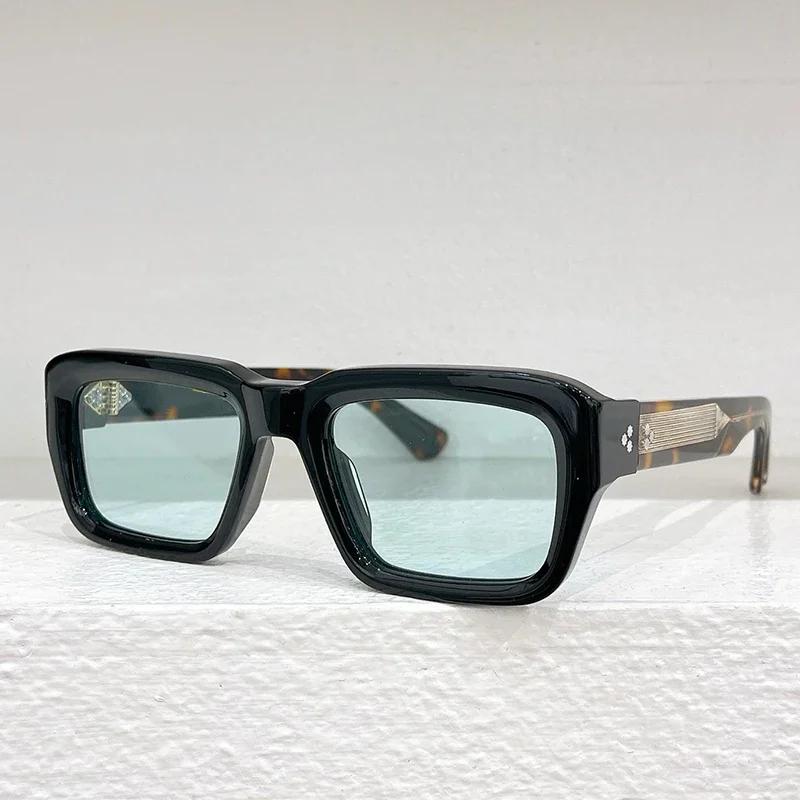 Ochelari de soare Ins JMM Walker Square Designer pentru bărbați și femei UV400, ochelari de vedere din acetat greu, realizați manual, clasici, de lux, cu carcasă