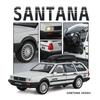 1/32 VolksWagenwerk Santana Wagon Alloy Metal Diecast Model Car Sound & Light Pull Back Classic Simulation Collection Hobby Gift