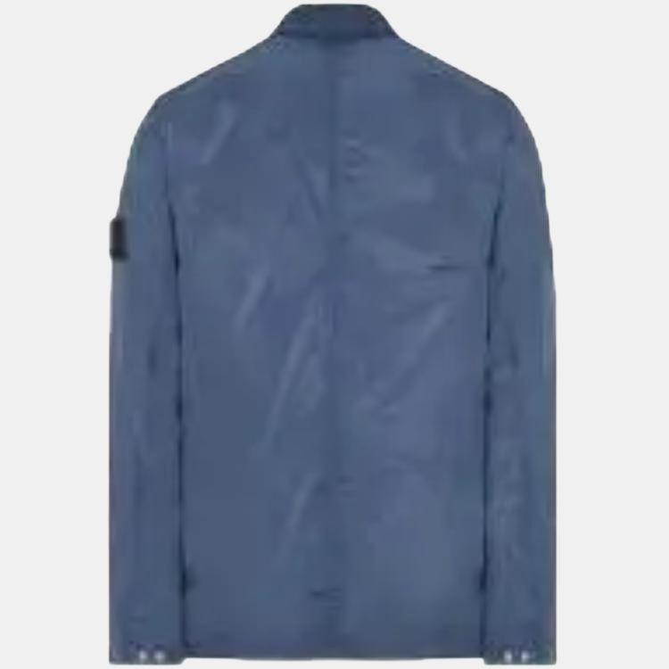 STONE ISLAND Metal Overshirt Dark Blue Men Tops 781510919-V0024