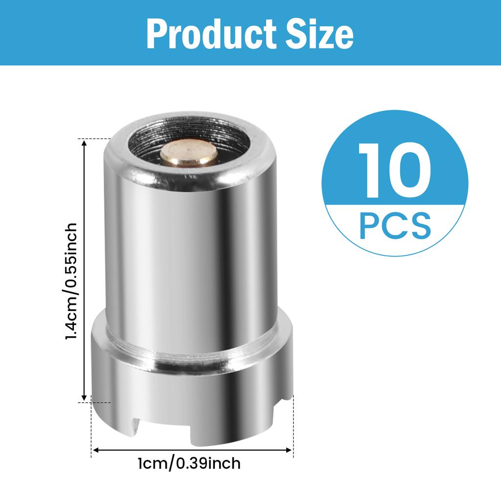 510 Cartridge Magnetic Ring Adapte Thread Stainless Steel Threaded Ring Adapter Stable Magnetic Ring Threaded Magnetic Adapter