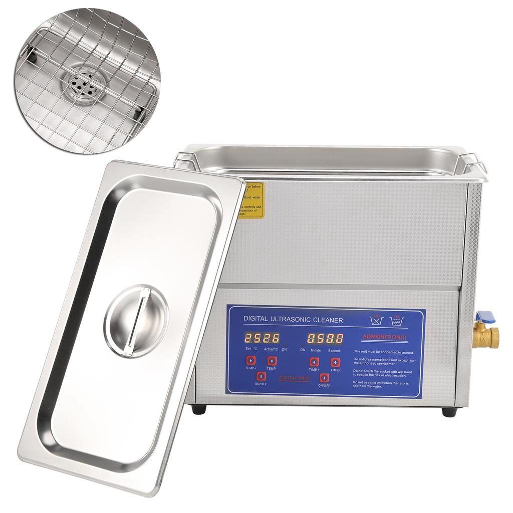 Ultrasonic Cleaner 6L Ultra Sonic Tank Bath Cleaning Heater Timer Digital Display MH‑031X