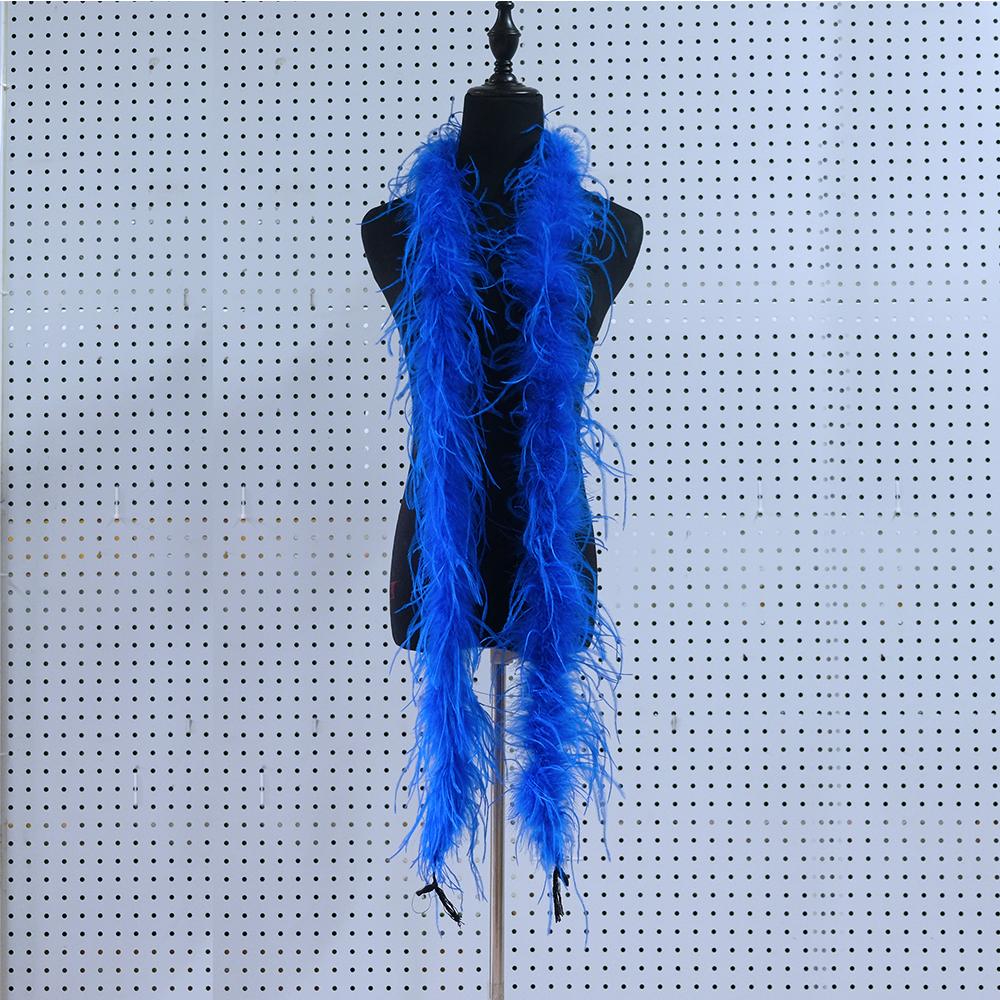 2 Metes Fluffy Ostrich Feather Boa Trim for Party Shawl Craft Ostrich Feathers Boa Wedding Dress Decoration Scarf 5/10/15/25ply