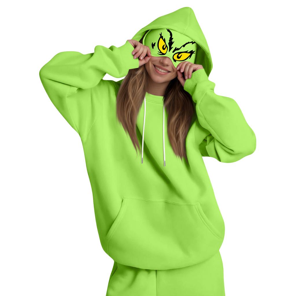 Women's Fashion Women's Lightweight Long Sleeve Pullover With Pockets Preppy Graphic Hoodie