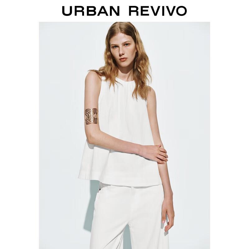 UR 2025 Women s French Style Linen Sleeveless Blouse S