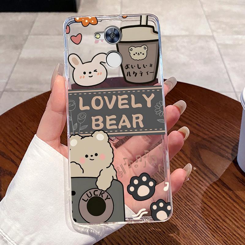 For Honor 6C Pro Case Honor Play 6S Capa For Honor V9 Play Cases Clear Silicone Soft TPU Cover Honor Play6S Cute Rabbit Cat Case