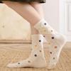 5 Pairs of Women's Diamond Volume Flower Socks