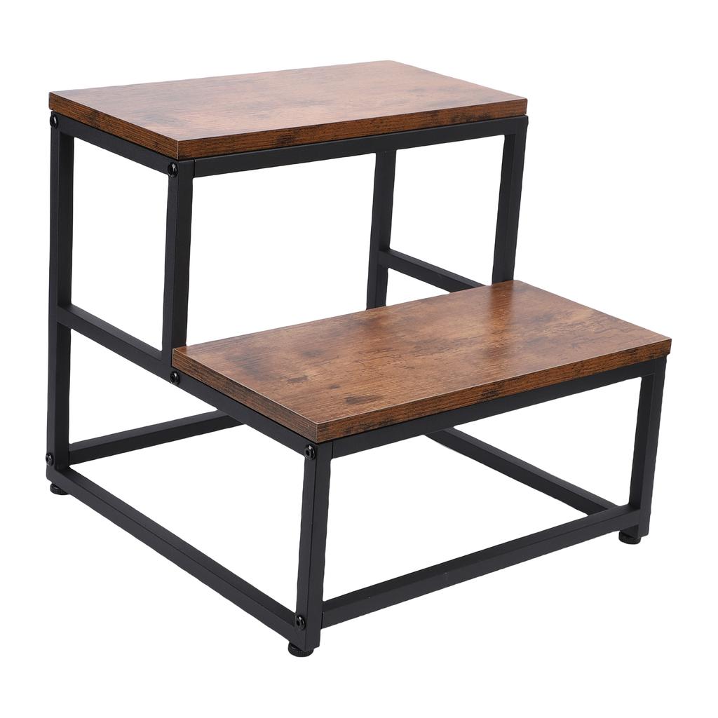 2-Stufen-Hocker für Erwachsene Jugendliche Nachttisch-Trittschemel Holz-Trittstufe 500 lbs Tragfähigkeit für Küche Bad Mehrzweck