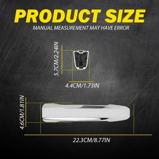 Rear Left Right Side Exterior Door Handle For 2015- Chevy Silverado Tahoe EA