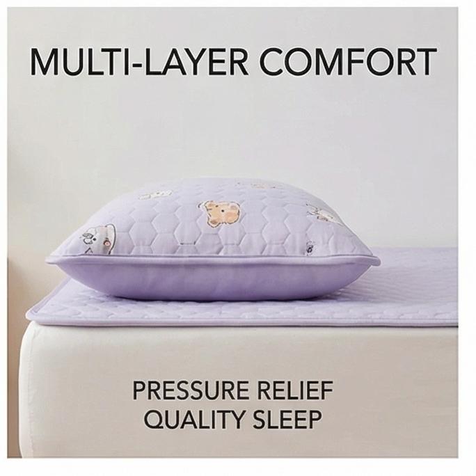 2025 New Cooling Ice Bean Ice Silk Mat Set, Machine Washable, 3-Piece, Soft Summer Bed Mat for Home & Dorm