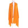 Excellent HERMES shawl New Libris Orange cashmere Women 262494S Used