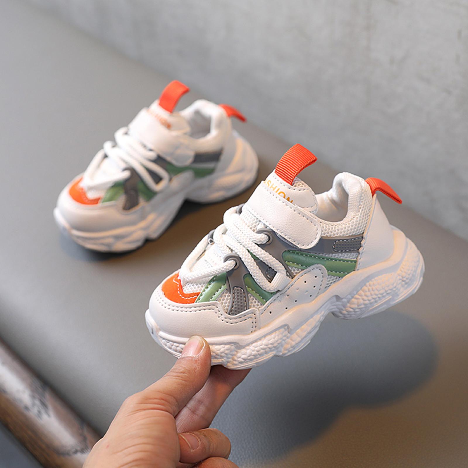 

Младенческая дышащая мягкая обувь с сеткой для маленьких девочек и мальчиков 26 оранжевый