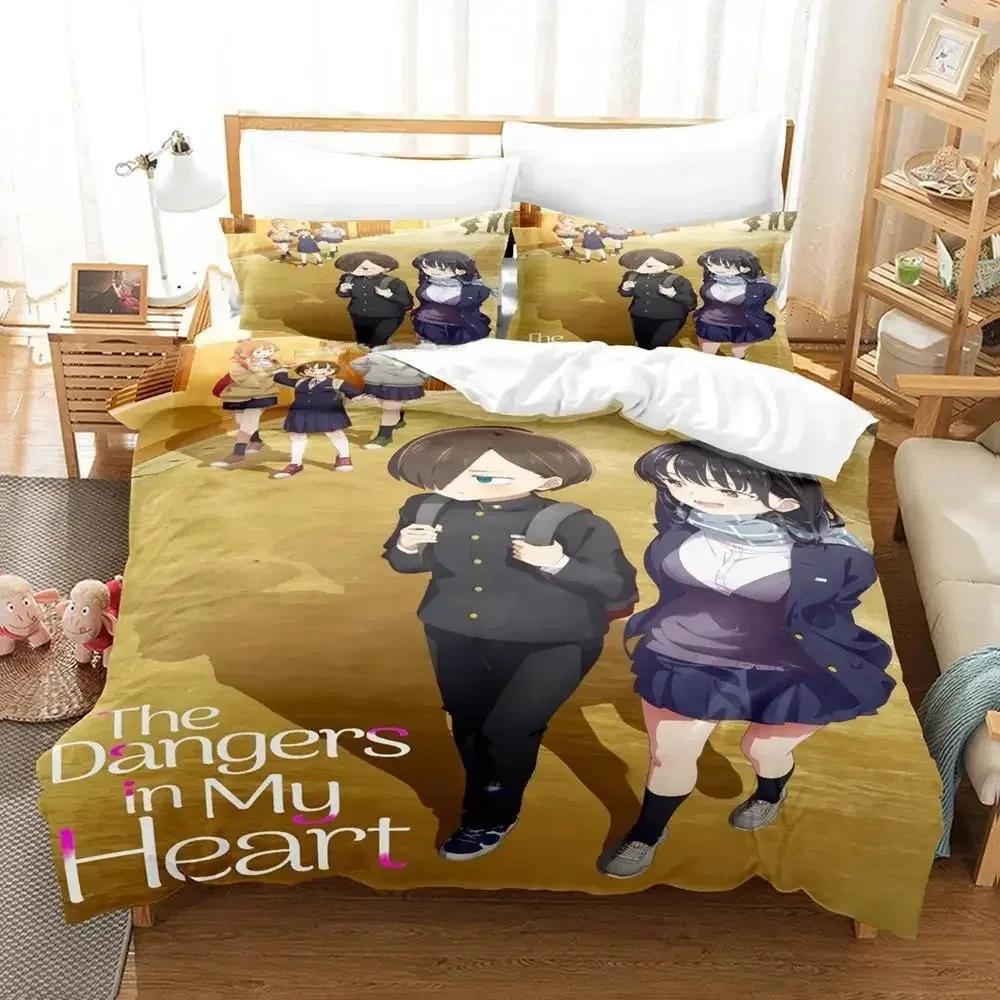 2024 The Dangers In My Heart Bedding Set Single Twin Full Queen King Size Bed Set Adult Kid Bedroom Duvet Cover Sets Anime Bed