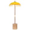 Balinese Sun Umbrella with Base Yellow 95 X 95 X 260 Cm
