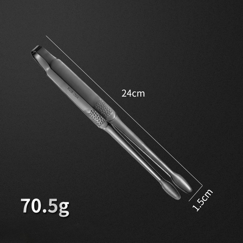 Walnut Stainless Steel Food Anti-scalding Food Clip Food Tongs Meat Salad Bread Serving Tongs for Barbecue Cooking Utensils