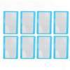 20PCS Magnifying Glass Card Portable Clear Lens Blue Frame Credit Card Size Magnifier for Stamp Collectors