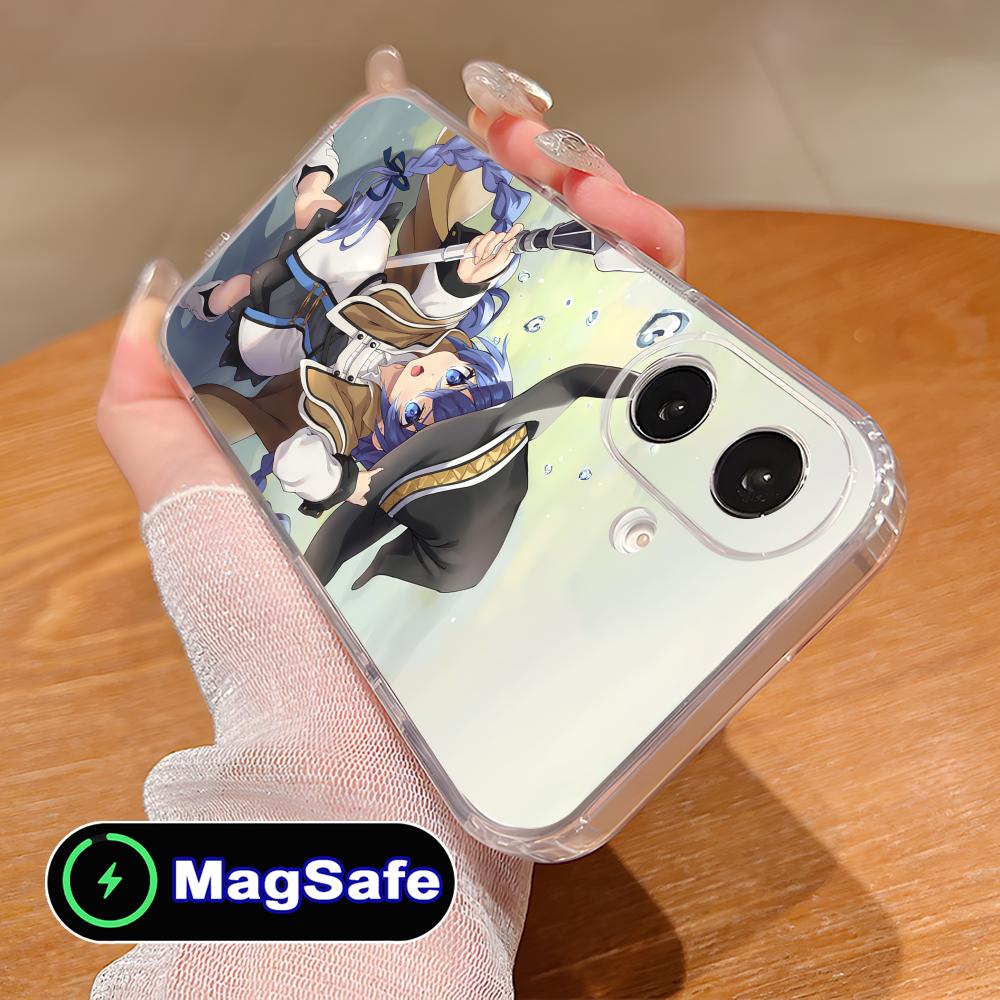 Mushoku Tensei Roxy Mobile Phone Case for iPhone 17 16 15 14 13 12 11 Air Pro Max Plus Mini Magsafe Clear Colorful Cover Cover