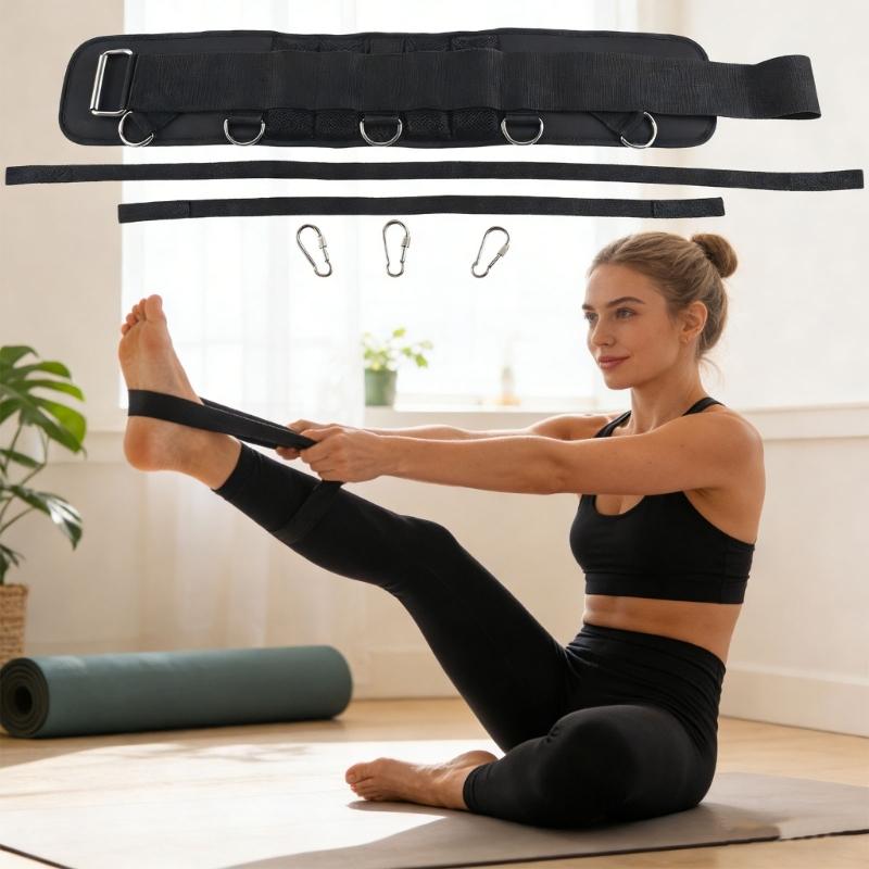Strengthened Waist Support Belt For Strength Training And Pull Exercises Produced Of Breathable Polyester Fabric