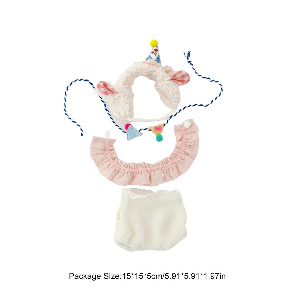 For Labubu V1 V2 Idol 17cm Cute Doll Clothes Fashion Sweater Outfit Accessories Party Sweater Clothing Cute Decoration Gifts