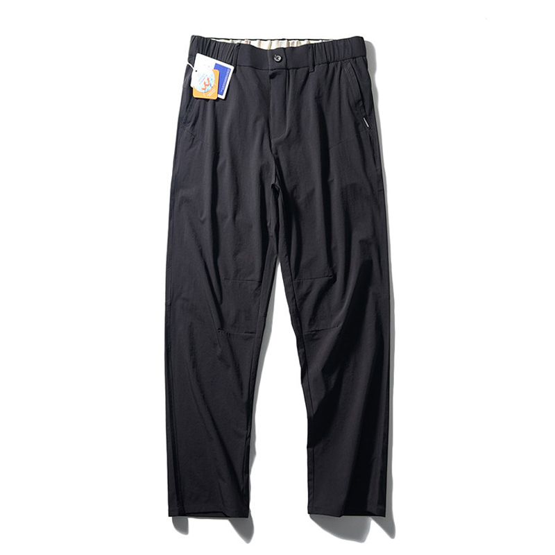 UPF50 Sun Protection Ice Silk Casual Pants High Elastic Outdoor Black M