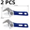Deli Adjustable Spanner PVC Coated Handle Stainless Steel Universal Spanner Hand Tool 4 Inch Household Multifunctional Wrench