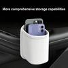 Car Storage Rack Leather Texture Waterproof Car Door Side Organizer Multi-Functional Vehicle Cup Holder Storage Box for Phone Keys Water Bottle Fit