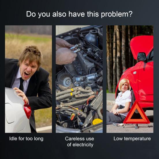 12V Lithium-Auto Starthilfe Batterie 4800mAh Tragbare Power Pack mit Schnell Ladung High-Helligkeit Notfall