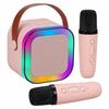 Bezprzewodowy Przenośny Zestaw Do Karaoke Głośnik Bluetooth + 2X Mikrofon