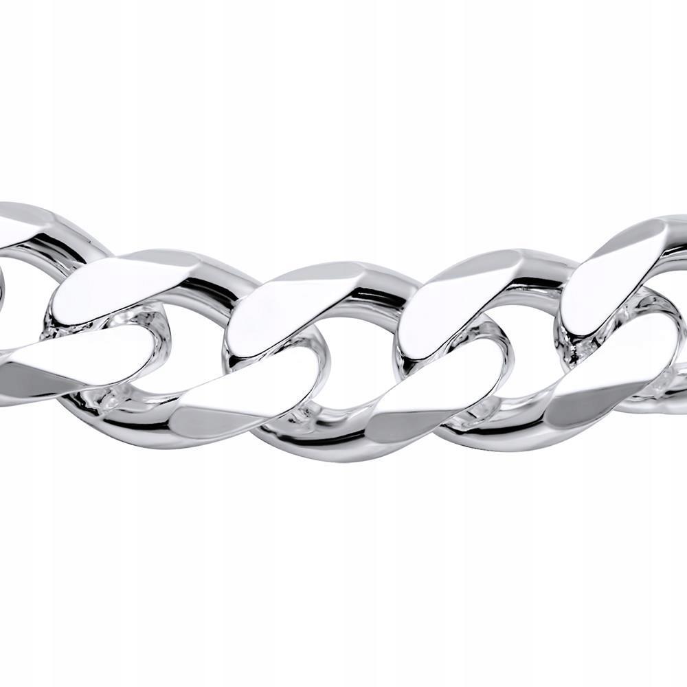 Silver Men' Bracelet 8mm THICK 925 Silver ITALIAN + FREE